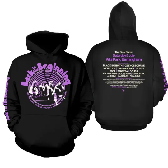 Black Sabbath Back To The Beginning On July 5Th 2025 Event 3D Hoodie