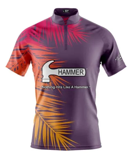 Discover CUSTOM NAME Hammer Palms Bowling Jersey Long & Short Sleeve Shirts