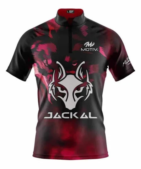 Discover *Personalized Name* Motiv Crimson Jackal Bowling Jersey Shirts - All Size