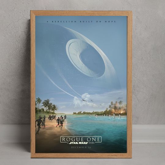 Rogue One A Star Wars Story Movie Poster, Wall Art Decor, Room Decoration