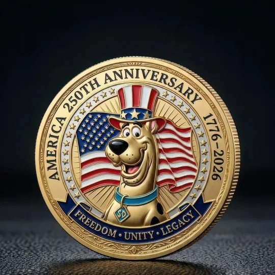 Discover Scooby-doo American 250Th Anniversary Coin