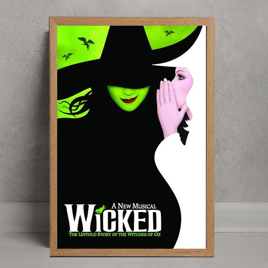 Discover Wicked Broadway Movie Poster, Wall Art Decor, Room Decoration