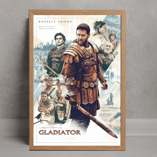 Discover Gladiator Movie Poster, Wall Art Decor, Room Decoration