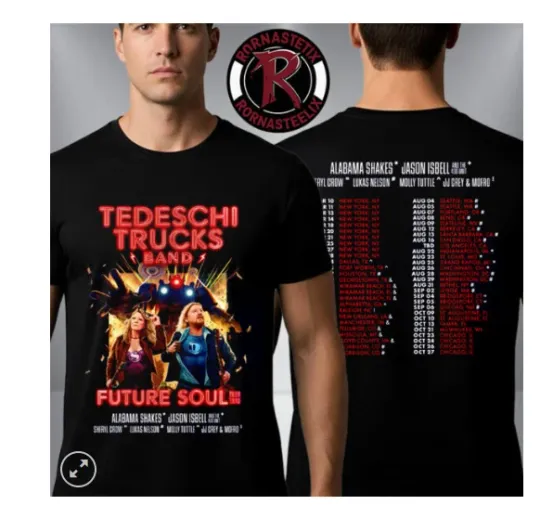 Discover Tedeschi Trucks Band Future Soul 2026 Tour Schedule Tour Dates Unisex T Shirt Tw