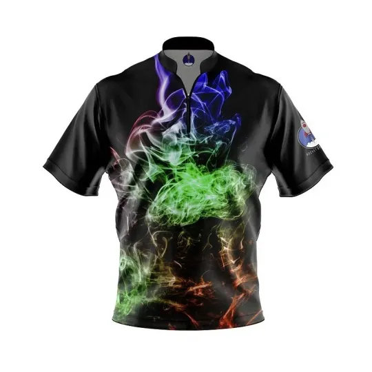 Discover Personalized Name Plain Smokey Flames Bowling Jersey Shirts All Size