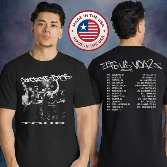 Discover Concrete Boys It’s Us Vol2 Tour 2026 Unisex T-Shirt