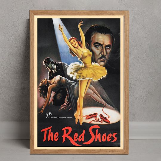 Discover The Red Shoes (1948) Movie Poster, Wall Art Decor, Room Decoration, Personalized Gifts, Canvas Film Poster