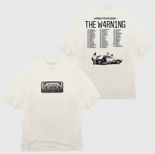 Discover The Warning World Tour 2026 Unisex T-Shirt Fullsize S-5Xl