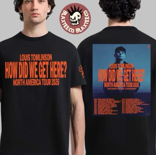 Discover Louis Tomlinson1 How Did We Get Here North America Tour 2026 Unisex T-Shirt