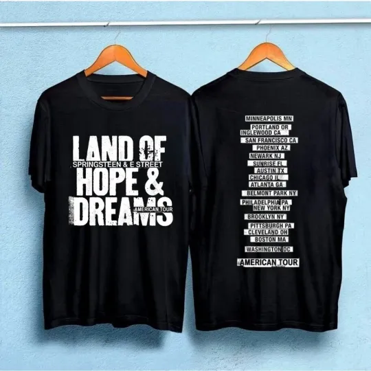 Discover Bruce Springsteen The E Street Band 2026 Land Of Hope Dreams American Tour Shirt