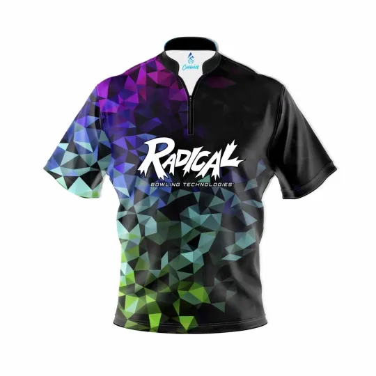 Discover Custom Name Radical Gradient Bowling Jersey Shirt All Size S-5XL