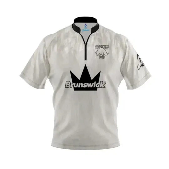 Discover Personalized Name Brunswick Ivory Rhino Pro Bowling Jersey Shirts All Size