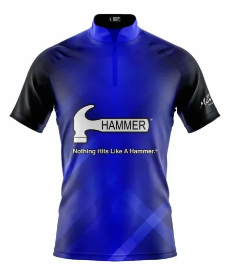 CUSTOM NAME Hammer Flannel Bowling Jersey Long & Short Sleeve Shirts