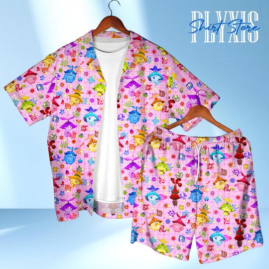 Discover Aranara Hawaiian Shirt Genshin Impact Aloha Shirt, Forest Spirit Gamer Style Video Game Fan