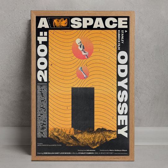 Discover 2001 A Space Odyssey Movie Poster, Wall Art Decor, Room Decoration