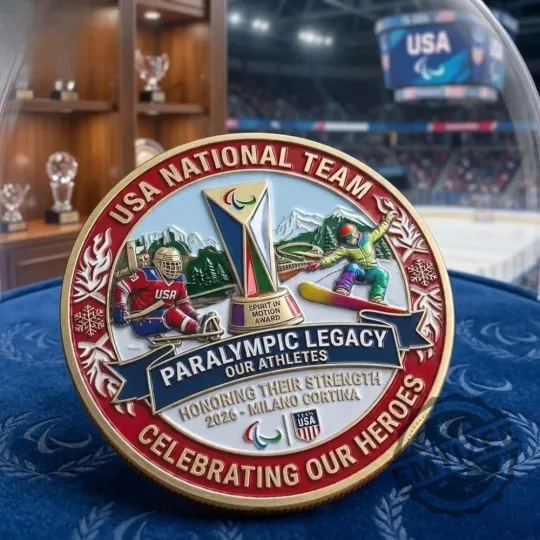 Usa Paralympic Team Milano Cortina 2026 Coin