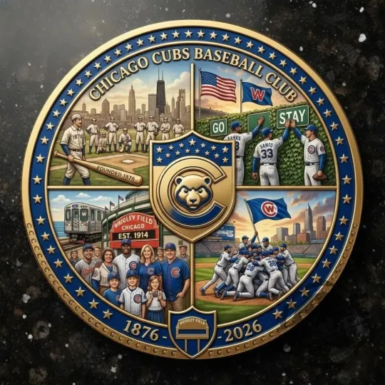 Discover Cubs 150Th Anniversary Commemorative Coin