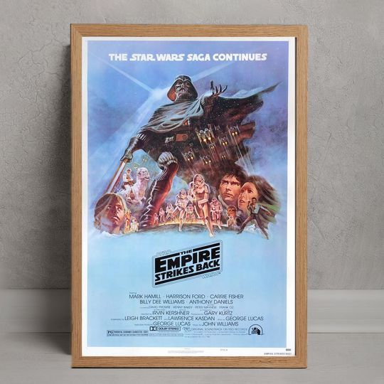 Star Wars The Empire Strikes Back Movie Poster, Wall Art Decor