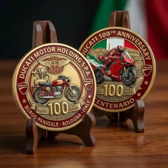 Discover Ducatii 100th Anniversary Coin