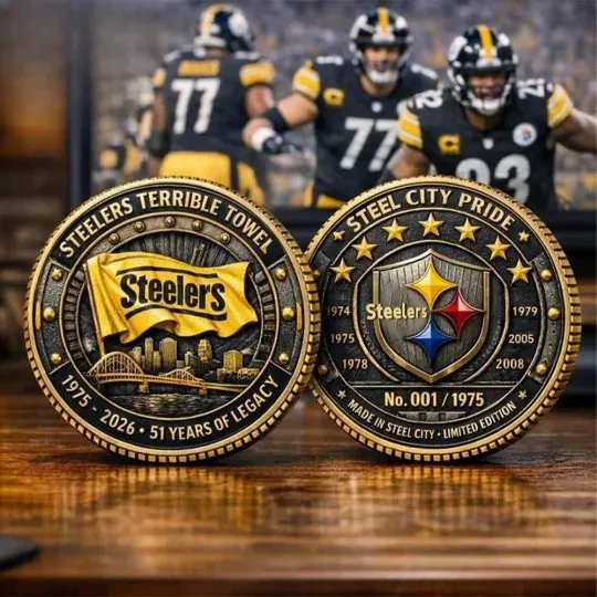 Discover Steeler 51St Anniversary Terrible Towel Legacy Challenge Coin
