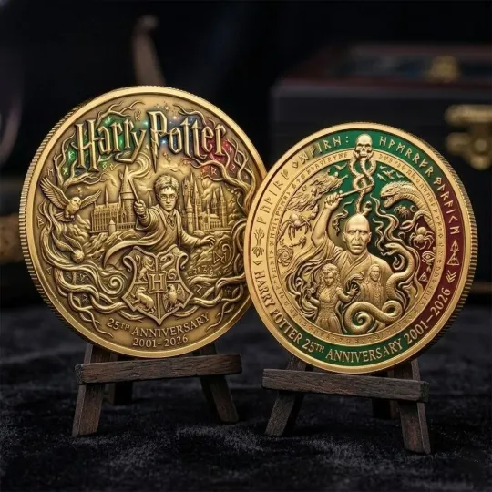 Harry Potter 25Th Anniversary Wizarding World Commemorative Coin