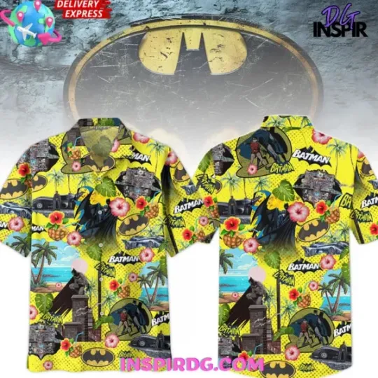Batman Comic Vibes Tropical Hawaiian Shirt