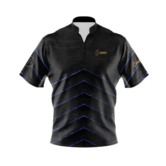 Custom Name Hammer Rare Collection Blue Triangle Bowling Jersey