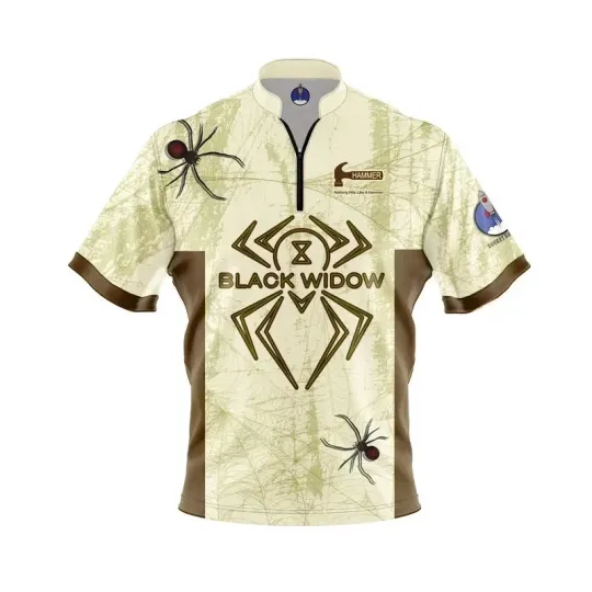 Custom Name Hammer Black Widow Grunge Sail Bowling Jersey Shirts