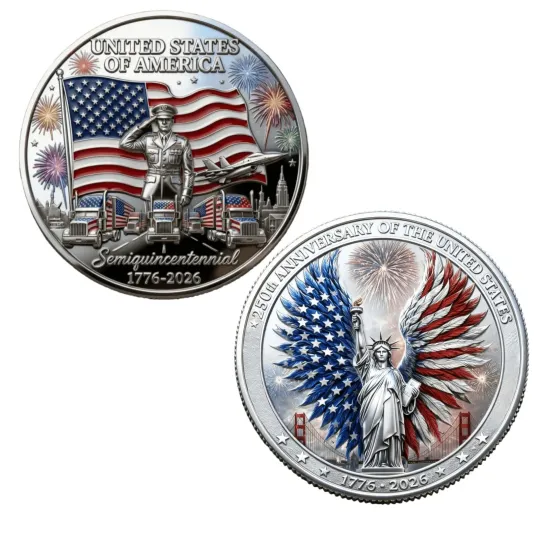 250th Anniversary United States Of America SEMIGUINCENTENNIAL Commemorative Coin