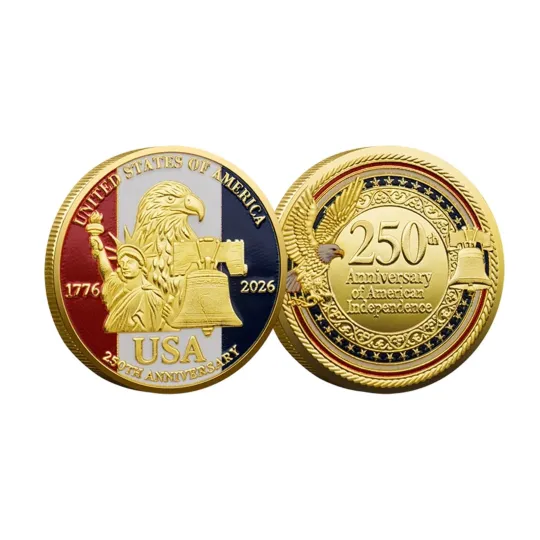 Discover 250th Anniversary Of AMERICAN Commemorative Coin UNTIED STATES OF AMERICA USA