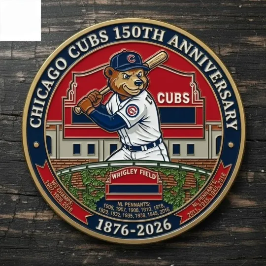 Discover Cubs Mascot 150Th Anniversary Commemorative Coin 2026