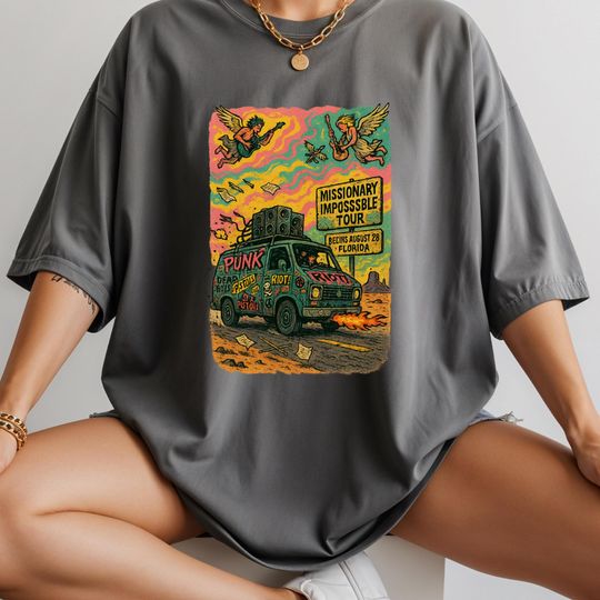 Discover B182 Missionary Impossible Tour T-Shirt: Retro Comfort Colors Unisex Tee