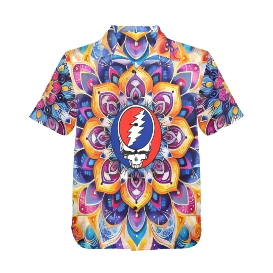 Discover Summer Beach Button Down Grateful Dead Hawaiian Shirt.