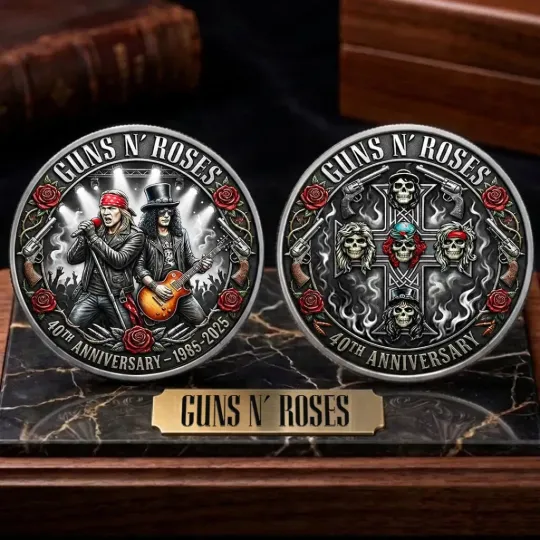 Discover Guns N’ Roses 40th Anniversary Commemorative Coin