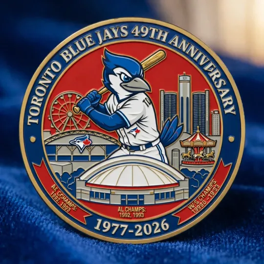 Discover Toronto Blue Jay 49Th Anniversary Commemorative Challenge Coin 2026