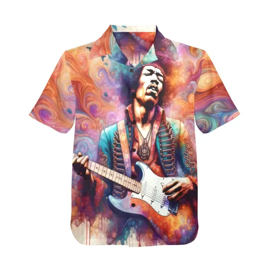 Discover Hawaiian Button Shirt.  Jimi Hendrix.