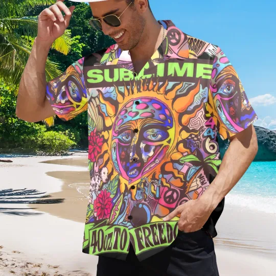 Discover Hawaiian Button Shirt Rock Music. Sublime. 40 oz to freedom