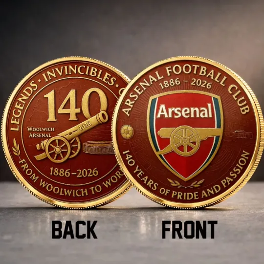 Discover Arsenal FC 140th Anniversary Commemorative Coin