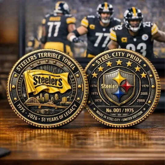 Discover Steeler 51St Anniversary Terrible Towel Legacy Challenge Coin