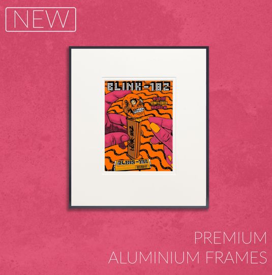 Discover B182 REPRODUCTION Gig Poster A3 A4 Art Print - Pez Skull - Vintage Rock Metal Concert - Custom Aluminium Frame - Damnit