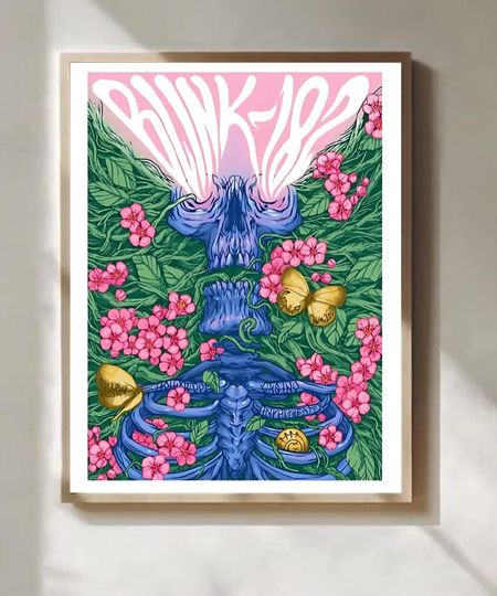 Discover B182 st louis mon september 26 2025 poster concert tour art print pop punk wall decor