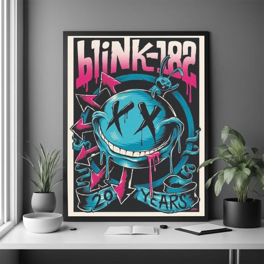 Discover B182 rock music poster