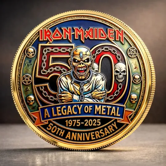 Discover Iron Maiden 50th Anniversary Commemorative Coin