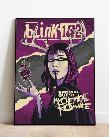 Discover Blink 192 Witchy Lady Vertical Poster
