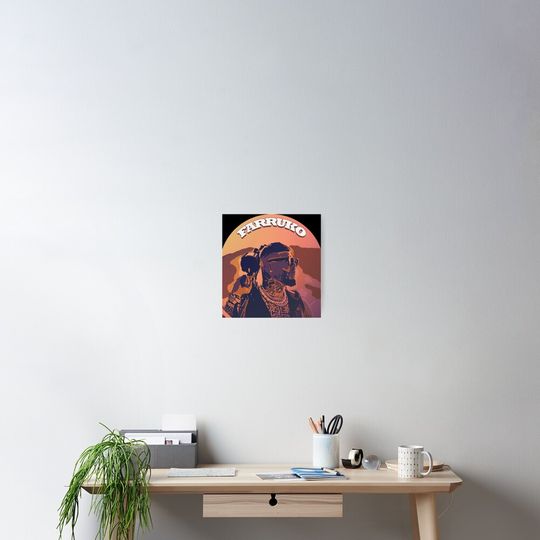 Discover Farruko 2022 Vintage Poster Home & Living Premium Matte Vertical Poster