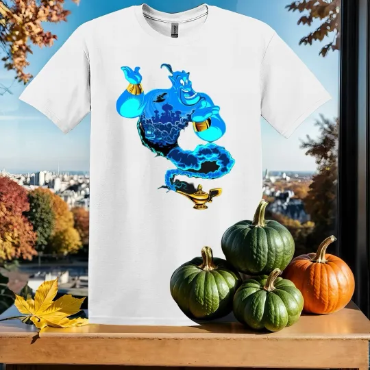 Discover Disney Aladdin Genie Portrait T-shirt Unisex Men Women Clothing