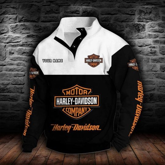 Haarleyy Davidson Stand Collar Sweatshirt, Gift For Fans