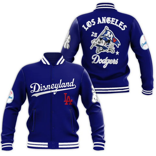 Discover Los Angeles Dodgers x Magic Mouse Baseball Jacket