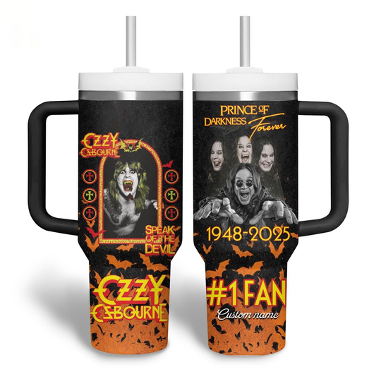 Custom Name Ozzy Osbourne Prince Of Darkness Forever Cup 40oz