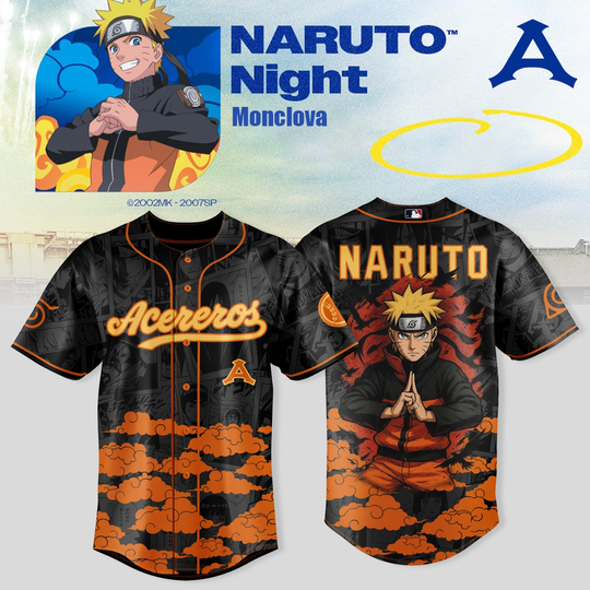 Acereros de Monclova x Narutoo Night 2026 Special Edition Baseball Jersey